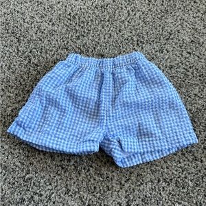 Blanks Boutique Blue Gingham Seersucker Shorts